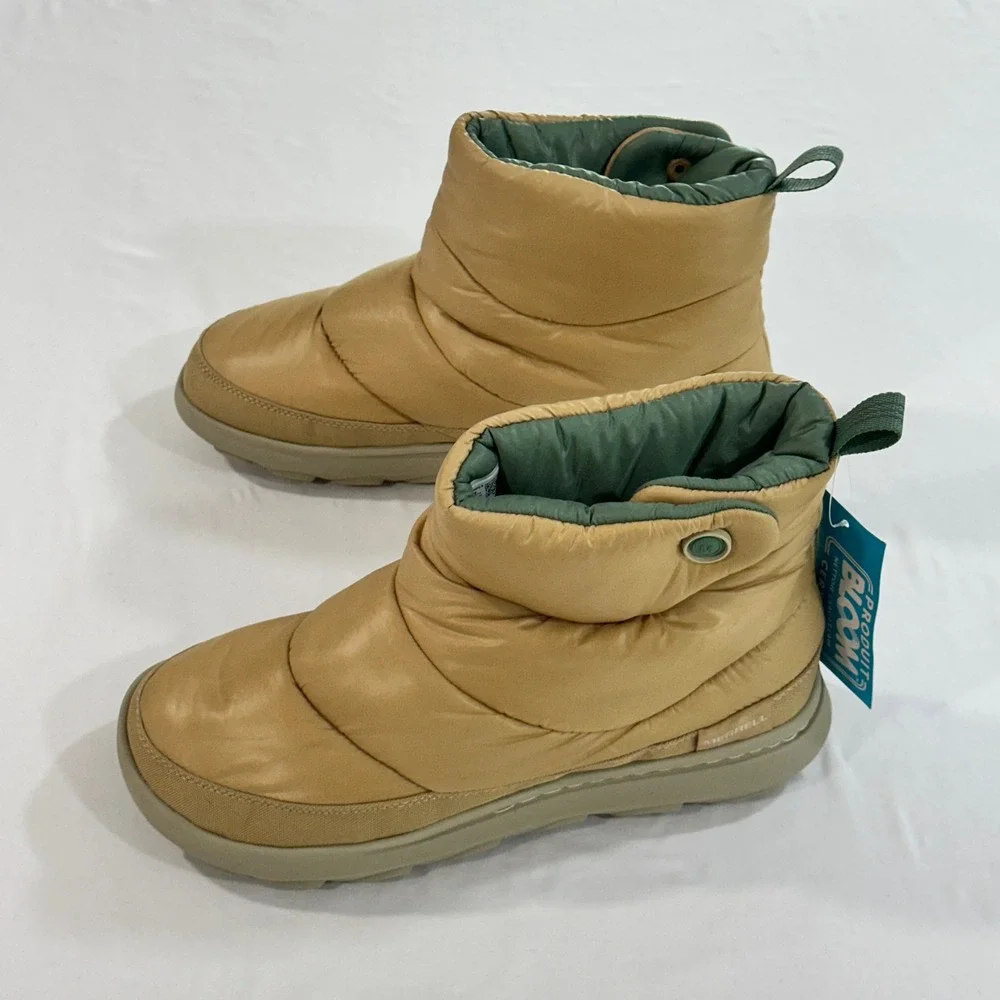 Merrell Hut Moc 2 Puff Mid Womens 11 Tan Quilted Puffer Boot |‎ Gorpcore